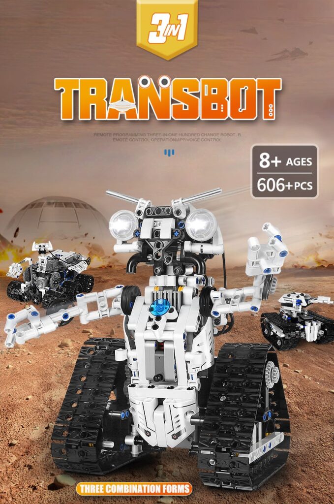 MOULD KING 15046 Remote Control Transbot Robot 3 In 1 Model 1 - Mould King Mall