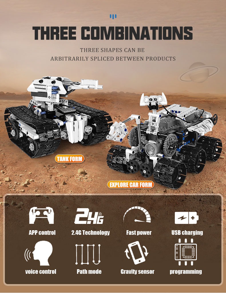 MOULD KING 15046 Remote Control Transbot Robot 3 In 1 Model 6 - Mould King Mall