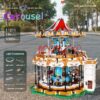 MOULD KING Building Blocks Creative The MKingLand Carousel Playground Model Assembly Bricks Toys For Kids Christmas 3 - Mould King Mall