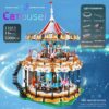 MOULD KING Building Blocks Creative The MKingLand Carousel Playground Model Assembly Bricks Toys For Kids Christmas 5 - Mould King Mall
