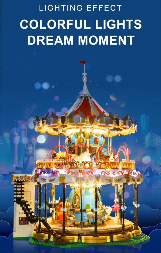 Mould King 11011 MKing Land Carousel 2 - Mould King Mall