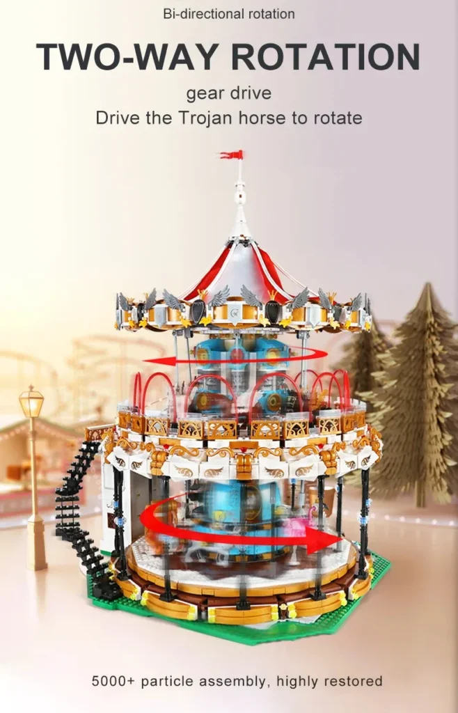Mould King 11011 MKing Land Carousel 3 - Mould King Mall