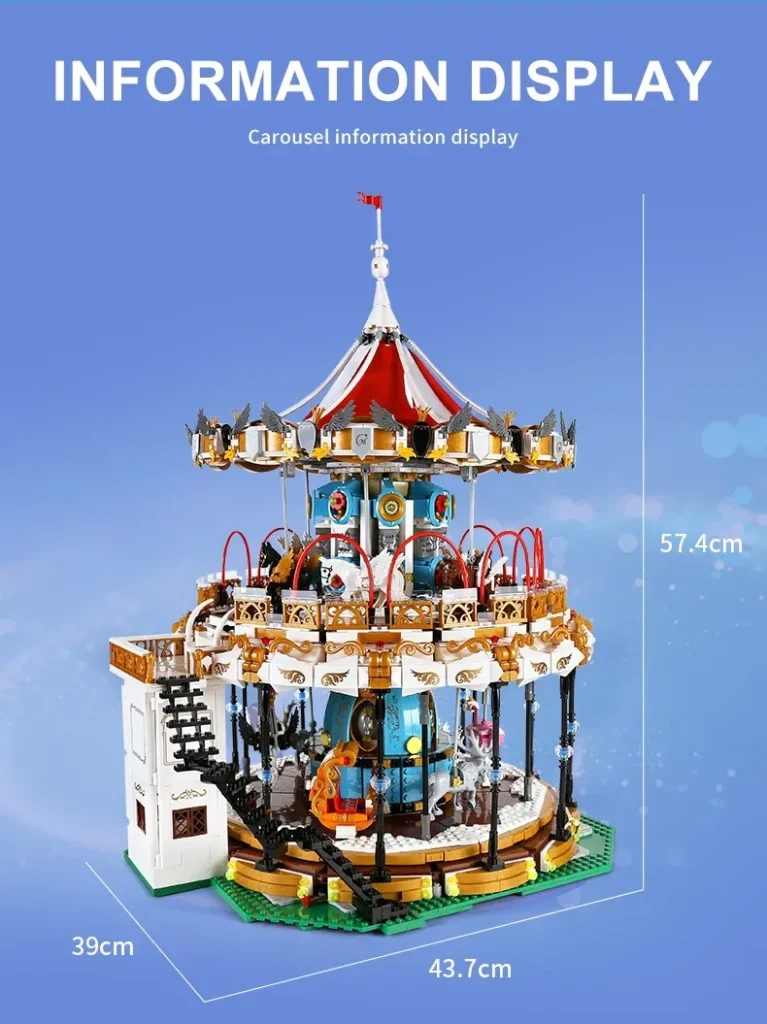 Mould King 11011 MKing Land Carousel 6 - Mould King Mall