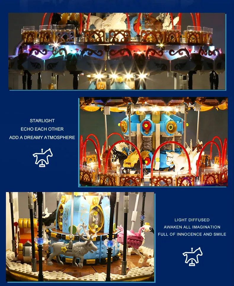 Mould King 11011 MKing Land Carousel 7 - Mould King Mall