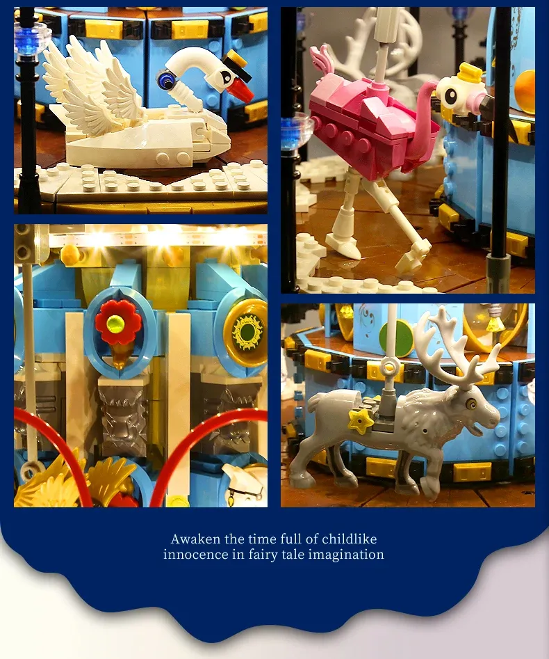 Mould King 11011 MKing Land Carousel 8 - Mould King Mall