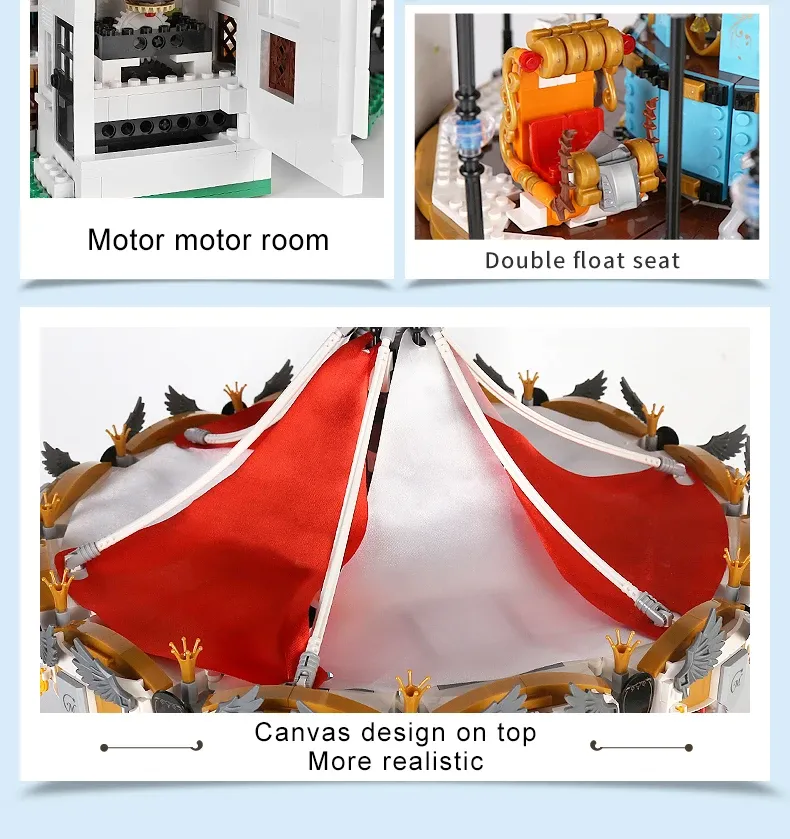 Mould King 11011 MKing Land Carousel 9 - Mould King Mall