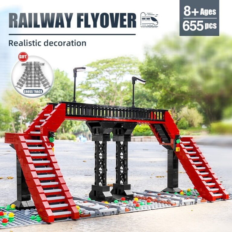 Mould King 12008 Railroad crossing 6 - Mould King Mall