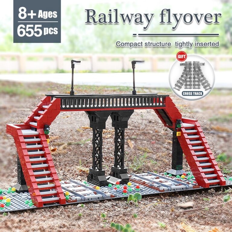 Mould King 12008 Railroad crossing 8 - Mould King Mall