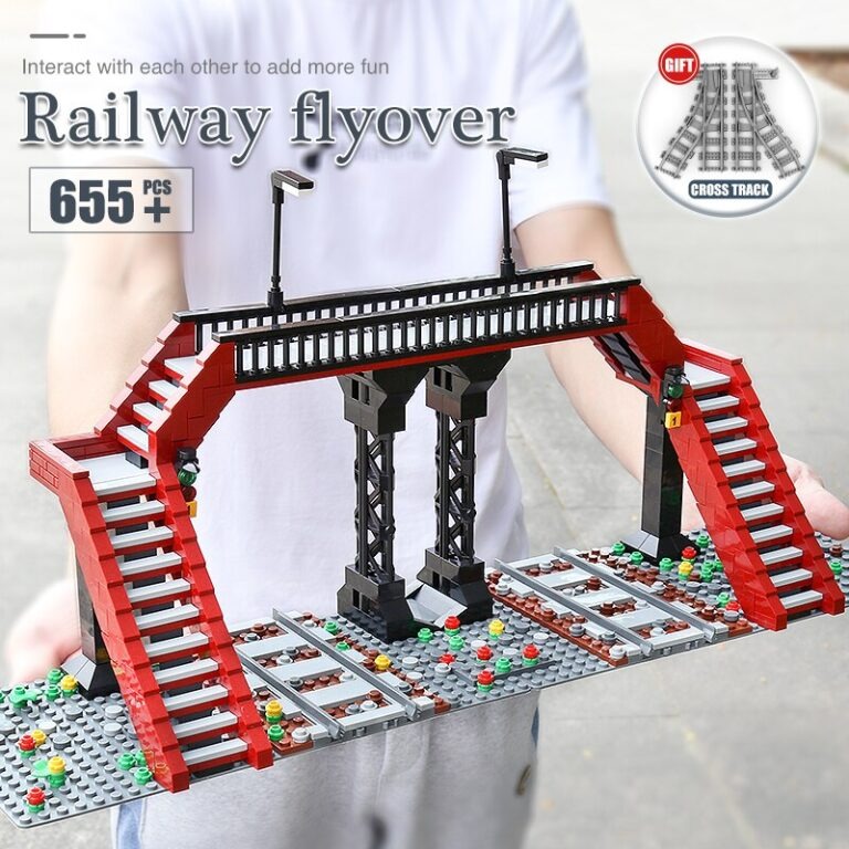 Mould King 12008 Railroad crossing 9 - Mould King Mall
