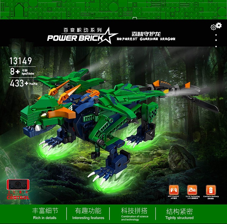 Mould King 13147 RC Motorized Sky Dragon 4 - Mould King Mall