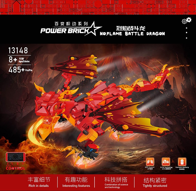 Mould King 13147 RC Motorized Sky Dragon 7 - Mould King Mall