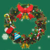 Mould King 10073 Christmas Eucalyptus Wreath 2 - Mould King Mall