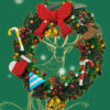 Mould King 10073 Christmas Eucalyptus Wreath 3 - Mould King Mall